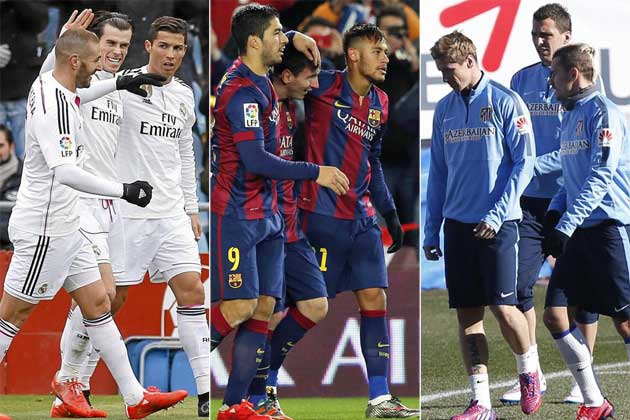 Real Madrid, Barca và Atletico đang sở hữu những hàng công rất đáng gờm