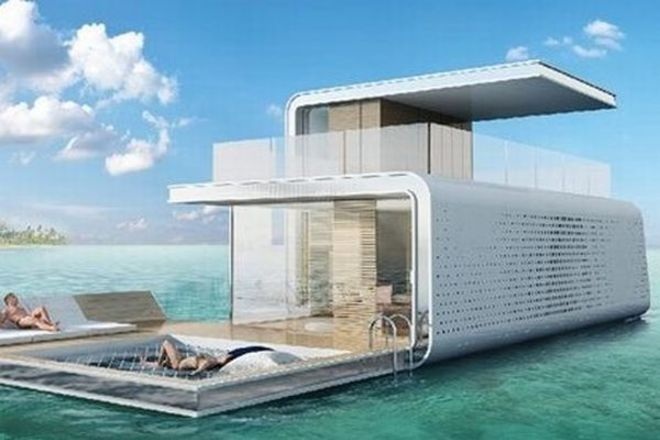 Dubai rao bán hàng loạt “thủy cung” - 2 Biệt thự nửa chìm nửa nổi