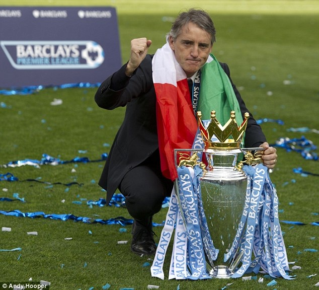 Mourinho kém xa Guardiola về khoản "săn danh hiệu" - 9 Mancini rất có duyên với danh hiệu quốc nội
