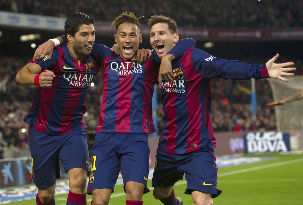 Barca và niềm tin chiến thắng từ bộ ba Suárez-Neymar-Messi - 1 Bộ ba Suárez-Neymar-Messi đang thi đấu hết
sức ấn tượng