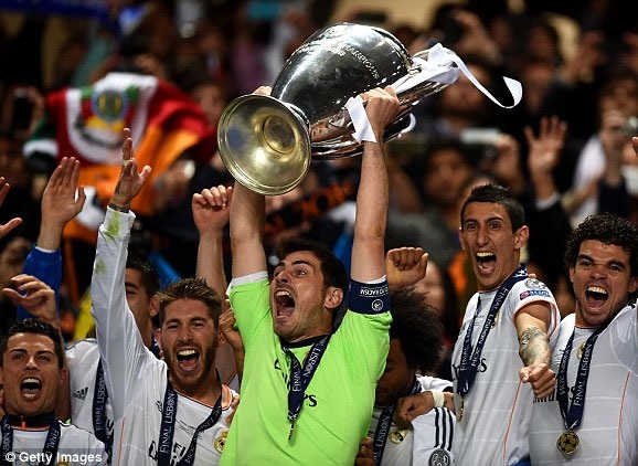 Mùa giải năm ngoái, Real Madrid chỉ thu về
gần 60 triệu euro nhờ vô địch Champions League