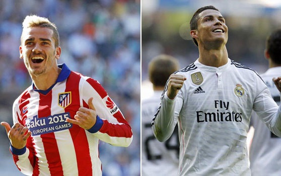 Griezmann và C.Ronaldo: Đại pháo so tài ở Vicente Caldron - 1 Griezmann và C.Ronaldo là hai niềm hi vọng lớn nhất trên hàng công Atletico và Real
