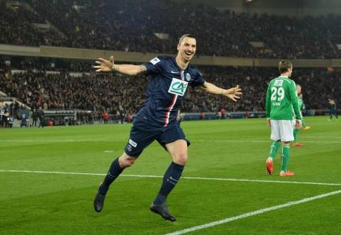 Lập hattrick, Ibrahimovic đưa PSG vào chung kết cúp QG Pháp - 1 Ibrahimovic có một đêm thăng hoa để đưa PSG
vào chung kết