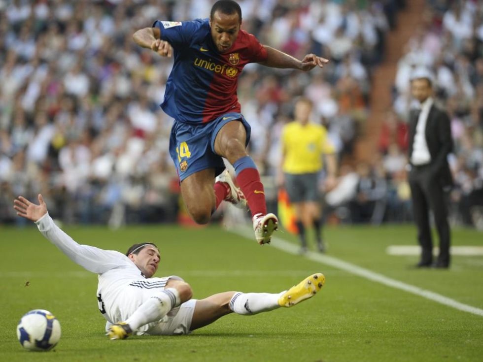 Sau khi thành danh tại Arsenal, Thierry
Henry gặt hái những danh hiệu lớn nhất cùng Barca.