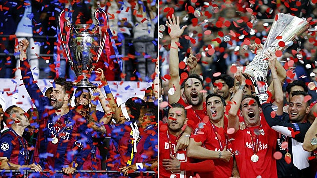 Từ Sevilla tới Barcelona: Thời đại hoàng kim của bóng đá Tây Ban Nha - 1 Các đội bóng Tây Ban Nha đang rất thành công tại đấu trường châu Âu