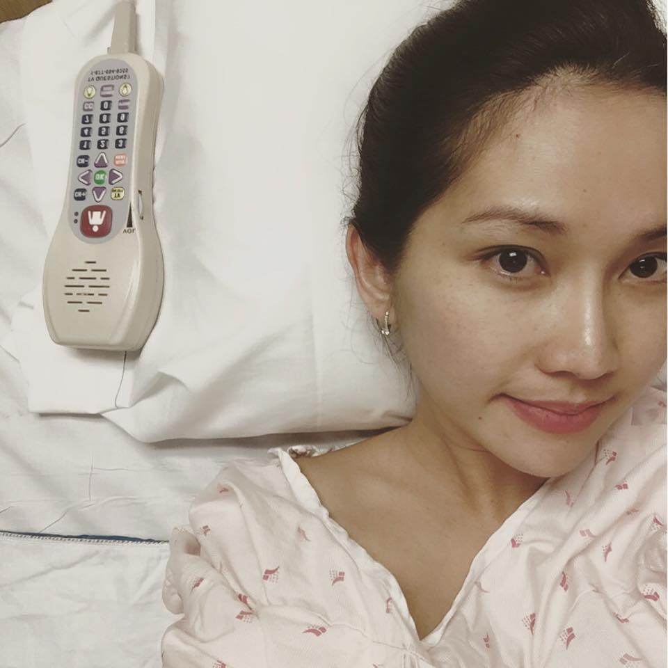 Kim Hiền đã sinh con gái tại Mỹ - 1 Kim Hiền chia sẻ hình ảnh chuẩn bị sinh con