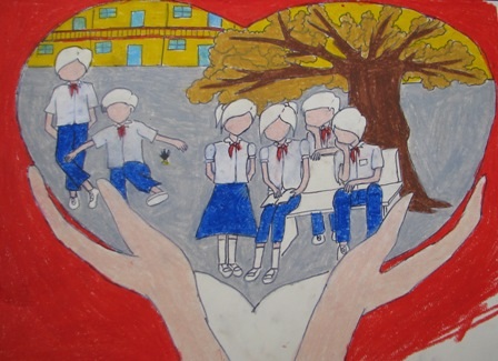 Sôi động vẽ tranh phòng chống bạo lực học đường | Báo Dân trí