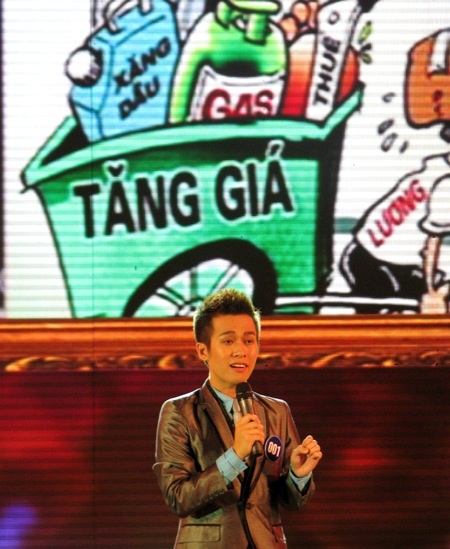 Sôi nổi đêm chung kết “Người dẫn chương trình truyền hình VTV Cần Thơ” - 2 Thí sinh Lê Thiện Bảo thuyết trình tình hình tăng giá xăng, gas...