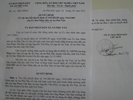 UBND xã “làm khó” người dân: Cần một quyết định thấu tình đạt lý - 2 UBND xã “làm khó” người dân: Cần một quyết định thấu tình đạt lý