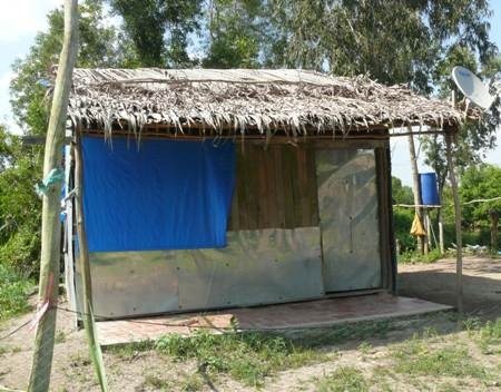 Căn nhà của Võ Văn Kiệt, nơi xảy ra vụ án chém mẹ vợ.