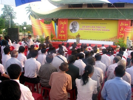 Lễ giỗ 142 năm ngày mất Thủ khoa Bùi Hữu Nghĩa - 1 Quang cảnh lễ giỗ 142 năm ngày mất Thủ khoa Bùi Hữu Nghĩa.