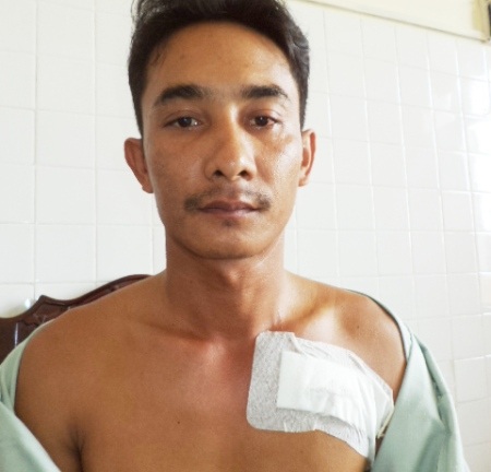 Bệnh nhân Thạch Minh Quân ổn định sức khỏe sau khi được đặt máy tạo nhịp tim.