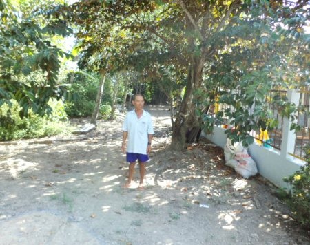 Phần đất của ông Khuyến mà UBND huyện Thạnh Trị giao cho bà Trừ.