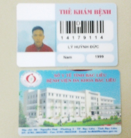 Triển khai thẻ khám bệnh điện tử đầu tiên tại khu vực Đồng bằng Sông Cửu Long - 2 Thẻ khám bệnh điện tử mà BVĐK Bạc Liêu đang triển khai cho bệnh nhân.