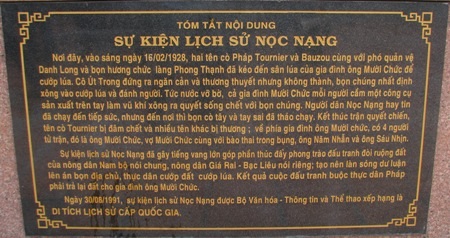 Về với di tích đồng Nọc Nạng - 7 Thông tin về sự kiện Nọc Nạng tại cụm tượng.