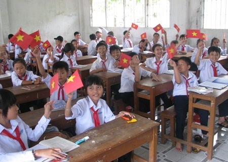 Bạc Liêu triển khai loại hình giáo dục THCS chất lượng cao - 1 Học sinh THCS tỉnh Bạc Liêu. (Ảnh: Huỳnh Hải)