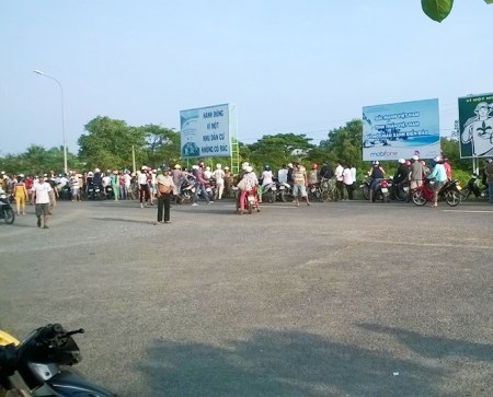 Khu vực phát hiện thi thể cháu Tấn.