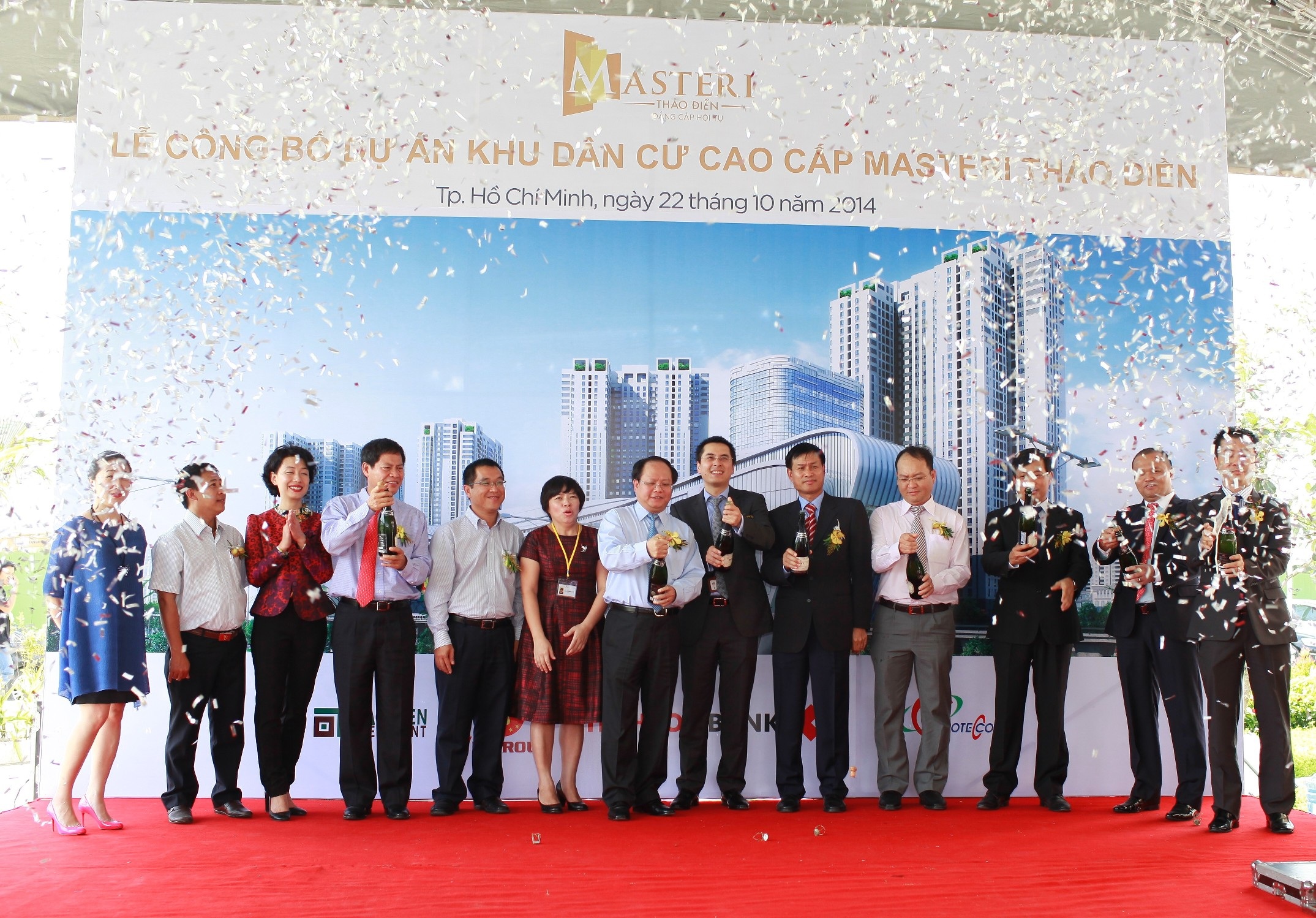 Những “ông lớn” nào góp mặt trong dự án cao cấp Masteri Thảo Điền? - 1 Lễ công bố dự án Masteri Thảo Điền