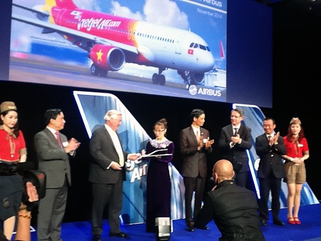 Vietjet nhận chiếc A320 đầu tiên trong hợp đồng 100 tàu bay với Airbus