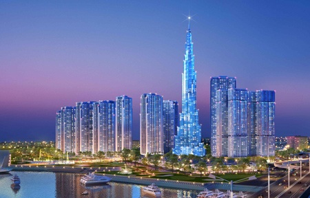 Khởi công tòa nhà 81 tầng, cao nhất Việt Nam - 1 Phối cảnh của tòa nhà The Landmark 81