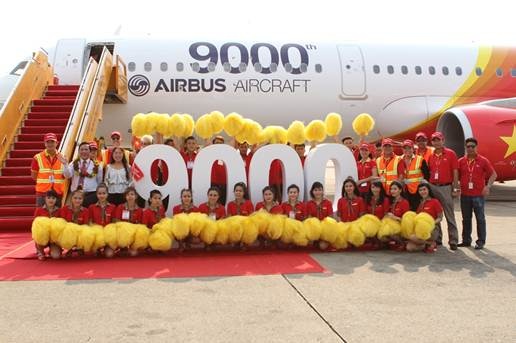 Chiếc máy bay A321 thứ 9.000 của Airbus thuộc về Vietjet - 1 Máy bay A321 thứ 9000 của Airbus thuộc về Vietjet