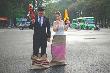 Cặp đôi Tấn Phong và Thanh Thủy