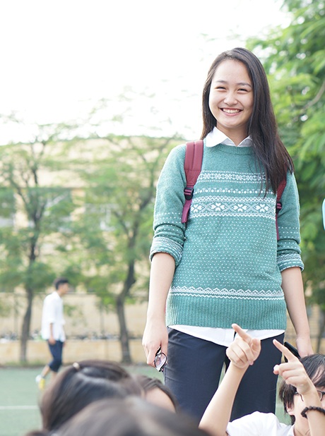 Nữ đại sứ cao kều trường Chu Văn An: Xinh xắn, học giỏi, võ hay