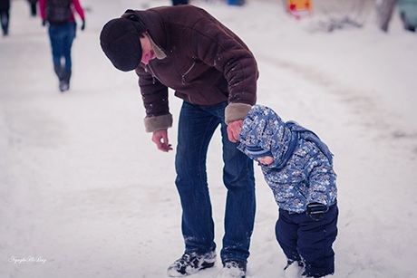 Chiếc ván trượt tuyết là món đồ chơi yêu thích của trẻ em Nga trong mùa đông
