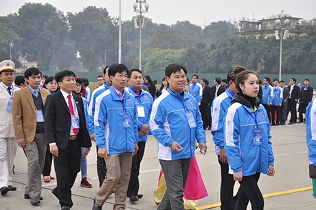 Đoàn đại biểu thanh niên ưu tú toàn quốc