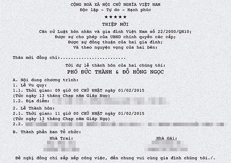 Độc đáo thiệp cưới phong cách cổ động của cặp đôi 9x - 3 Bên trong tấm thiệp cưới cũng rất thú vị