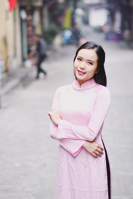 Bùi Thị Trang từng giành giải Á khôi 1 cuộc thi Imiss Thăng Long 2014