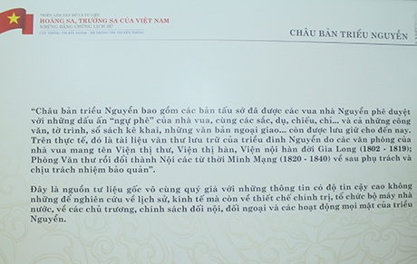 Giới thiệu về các tư liệu Châu bản triều Nguyễn