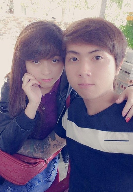 Hình ảnh cặp đôi 9x trước khi tai nạn xảy ra với Vi