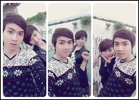 Hình ảnh cặp đôi 9x trước khi tai nạn xảy ra với Vi