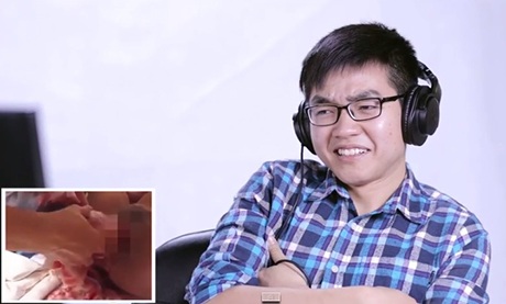 Biểu cảm của bạn trẻ khi xem clip sinh nở của một phụ nữ