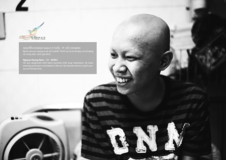 Ảnh nụ cười trẻ thơ chiến thắng nỗi đau bệnh tật - 4 Nguyễn Hoàng Nam, 15 tuổi, em mắc