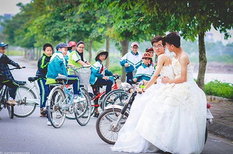 Bộ ảnh cưới độc đáo đang gây sốt trên mạng