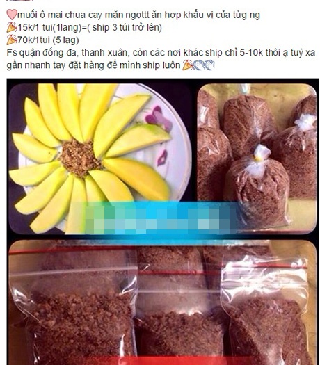 Những món hàng kì quặc, ít ngờ tới được rao bán trên mạng xã hội - 4 Muối tôm, hoa quả trên mạng xã hội