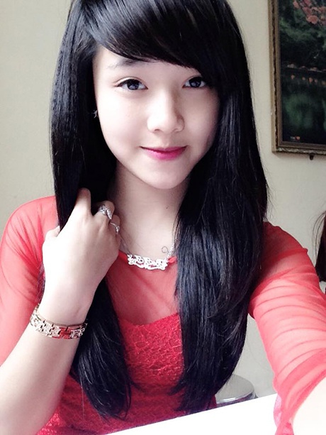 Hình ảnh của nữ sinh Hải Dương có nick-name Bé Ciu
