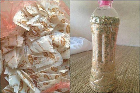 Những món hàng kì quặc, ít ngờ tới được rao bán trên mạng xã hội - 1 Bột canh trong gói mì tôm được tích cóp lại rồi rao bán