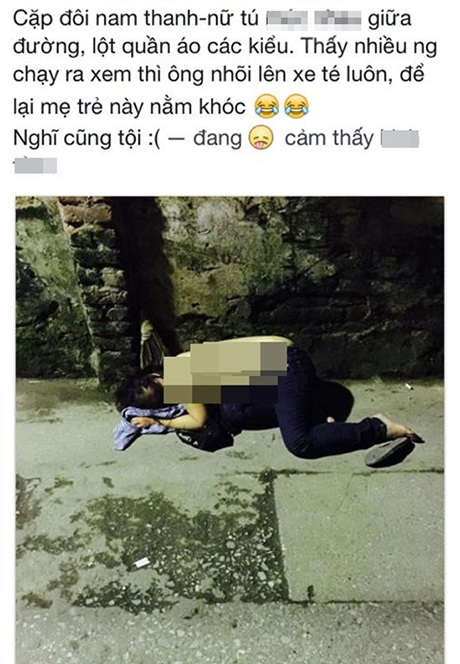 Khi thiếu nữ đấm đá “tựa giang hồ”, lột đồ níu tình yêu - 5 Hình ảnh cô gái lột đồ, nằm khóc trong ngõ Thổ Quan, Đống Đa, Hà Nội