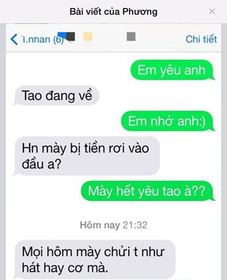 Trào lưu khoe tin nhắn tình cảm khiến dân mạng cười lăn lộn - 10 Cặp đôi chó mèo