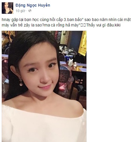 Các "hot girl" làm gì trong kỳ nghỉ lễ 6 ngày? - 4 Huyền Baby khiến bạn bè ngưỡng mộ khi gặp lại cô trong diện mạo trẻ trung như hồi còn con gái