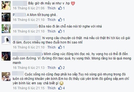 Nhiều bạn trẻ xúc động vì câu chuyện này