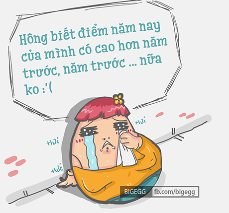 Bộ tranh vui về sĩ tử ngóng điểm thi đại học - 10 Mai Châm