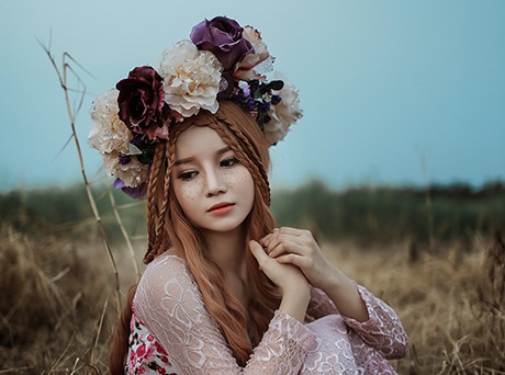 Ngắm nữ sinh Bình Định xinh như "búp bê phương Tây" - 4 Cô gái sinh ra trên mảnh đất Bình Định hóa thân thành Mori girl