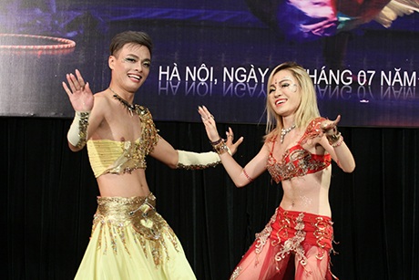 Cao Hiếu và bạn nhảy Minh Phượng xuất sắc giành giải nhất cuộc thi