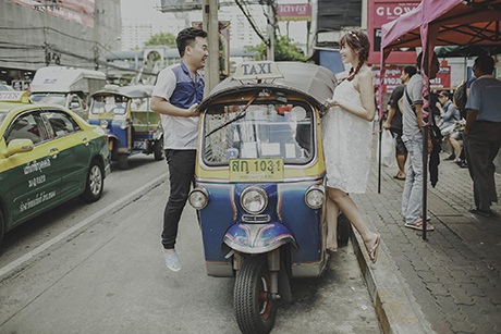 "Hot girl" Hà Min tung ảnh cưới đẹp lung linh trên đất Thái Lan - 7 Những hình ảnh mang phong cách sang trọng