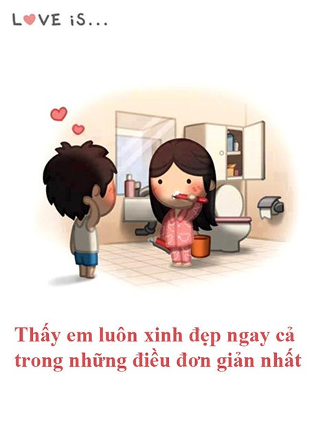 Bộ tranh ngộ nghĩnh định nghĩa về tình yêu - 6 Người mình yêu luôn đẹp