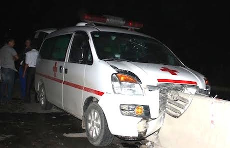 Hiện trường vụ tai nạn (Ảnh: Thanh Yên).